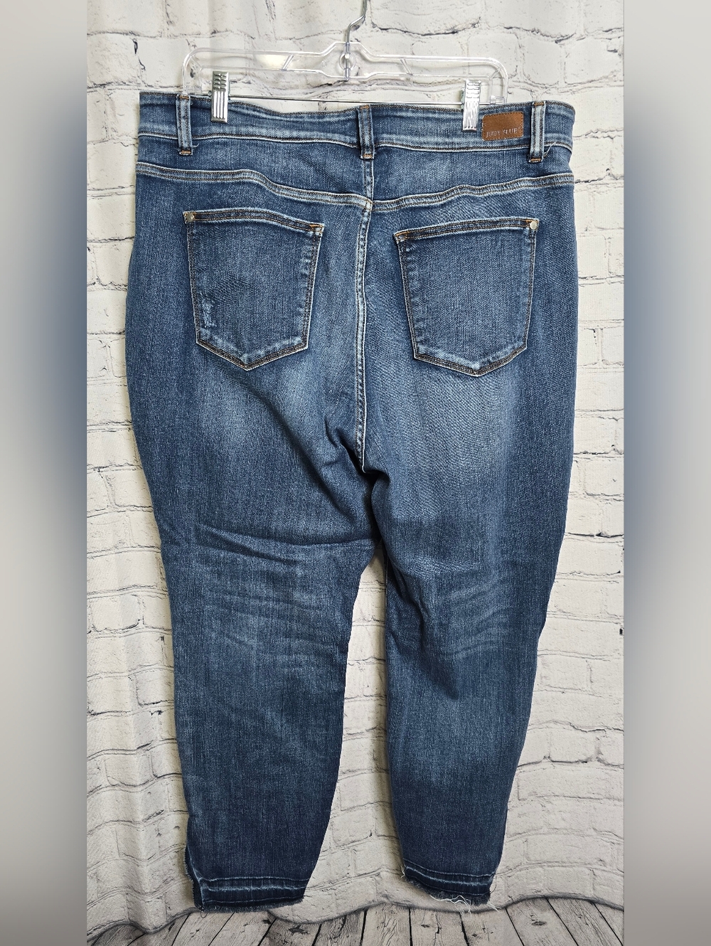 Judy Blue Skinny Fit Raw Hem Ankle Jeans Size 20W - Picture 6 of 10